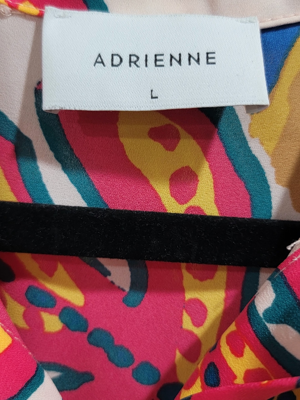Adrienne Bright Pink Multicolor Printed Top